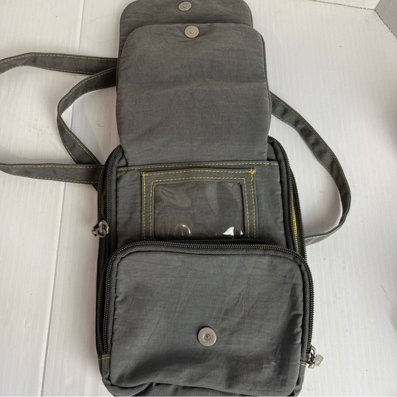 Baggallini Gray Crossbody Bag multi compartment travel - Picture 5 of 8